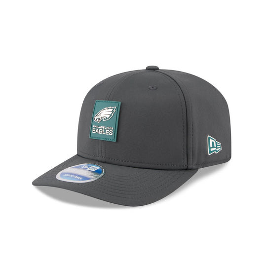 Philadelphia Eagles 2025 Sideline Cold Weather Steel Clouds 9SEVENTY Stretch-Snap Hat - New Era Cap