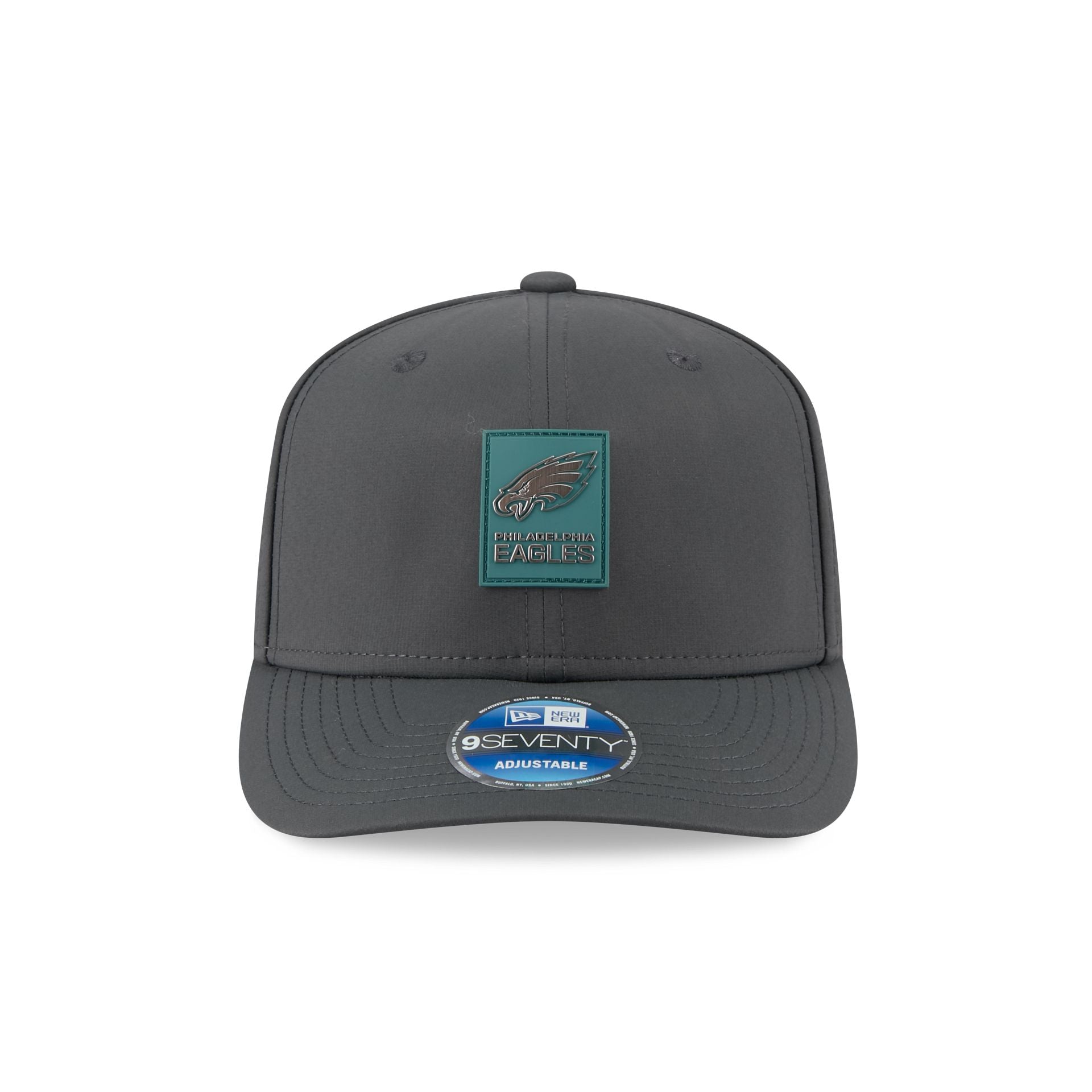 Philadelphia Eagles 2025 Sideline Cold Weather Steel Clouds 9SEVENTY Stretch-Snap Hat