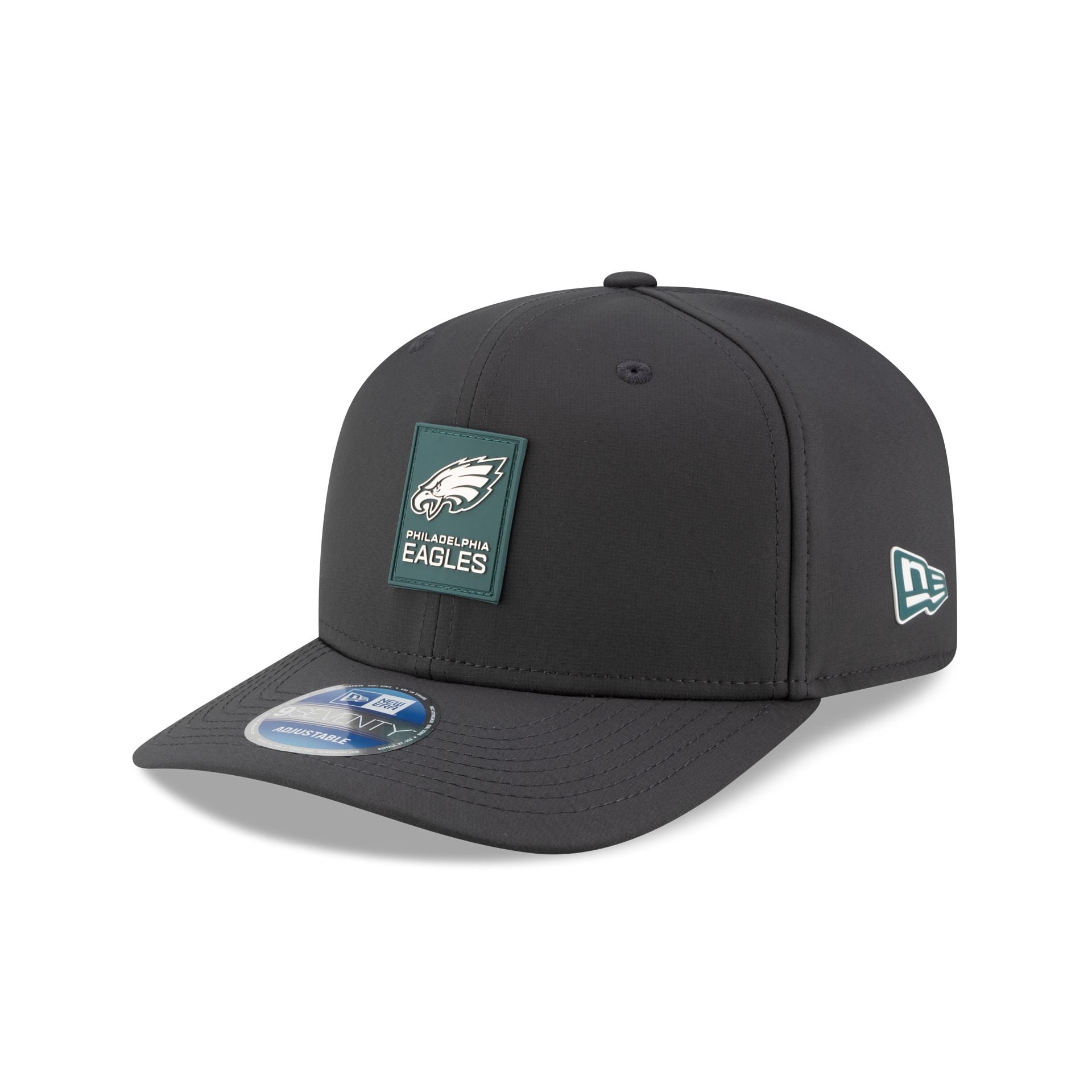 Philadelphia Eagles 2025 Sideline Cold Weather Steel Clouds 9SEVENTY Stretch-Snap Hat