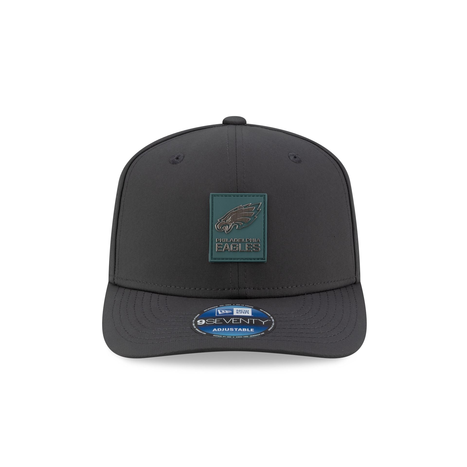 Philadelphia Eagles 2025 Sideline Cold Weather Steel Clouds 9SEVENTY Stretch-Snap Hat