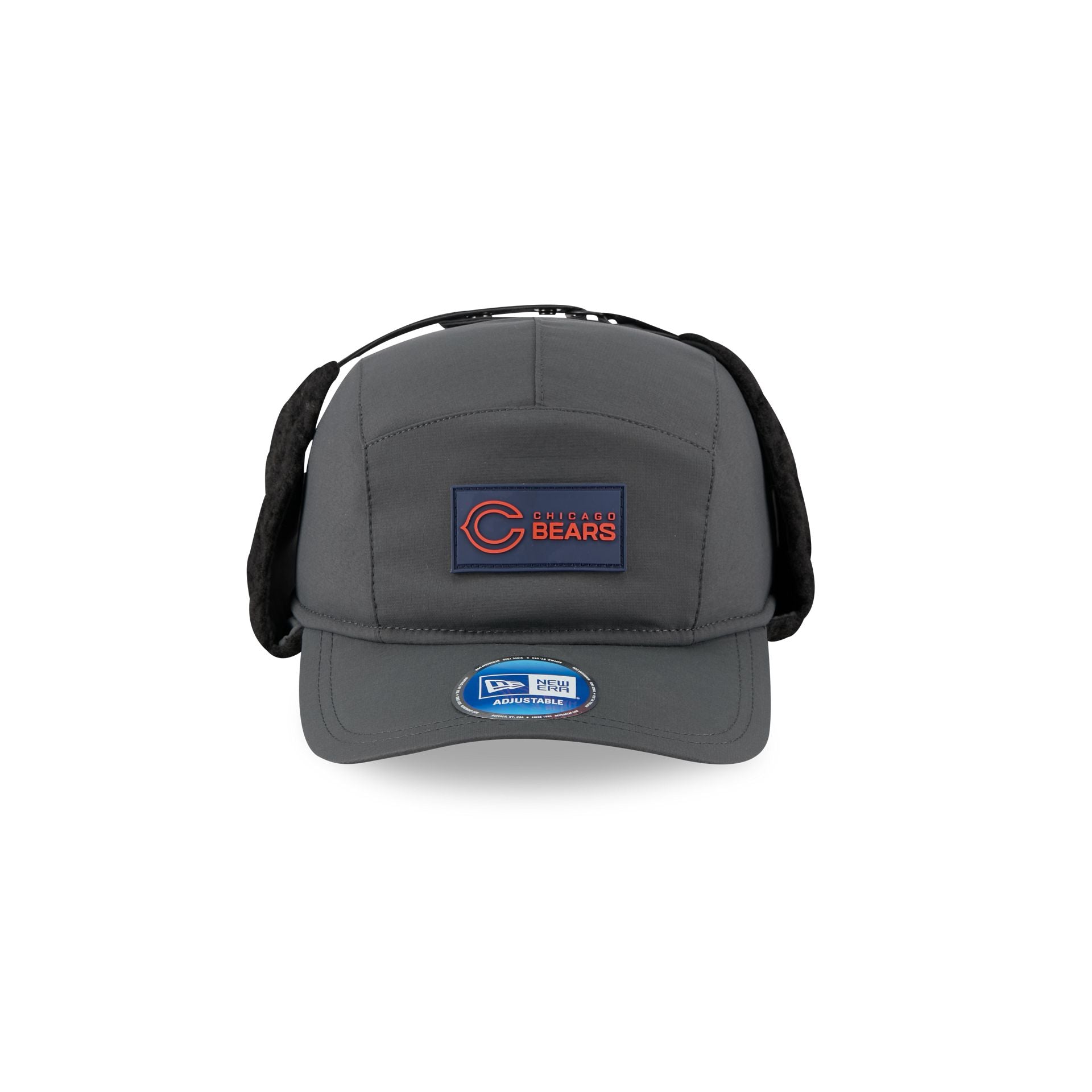Chicago Bears 2025 Sideline Cold Weather Steel Clouds Runner Dogear Adjustable Hat