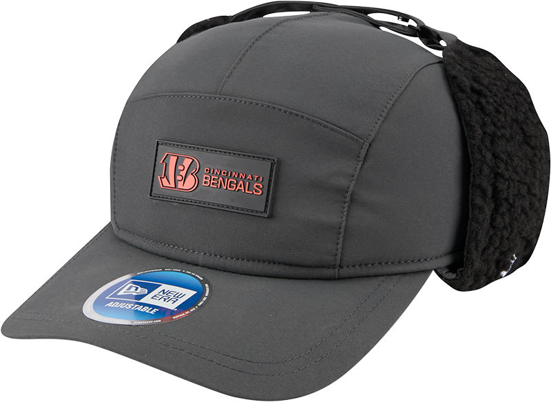 Cincinnati Bengals 2025 Sideline Cold Weather Steel Clouds Runner Dogear Adjustable Hat