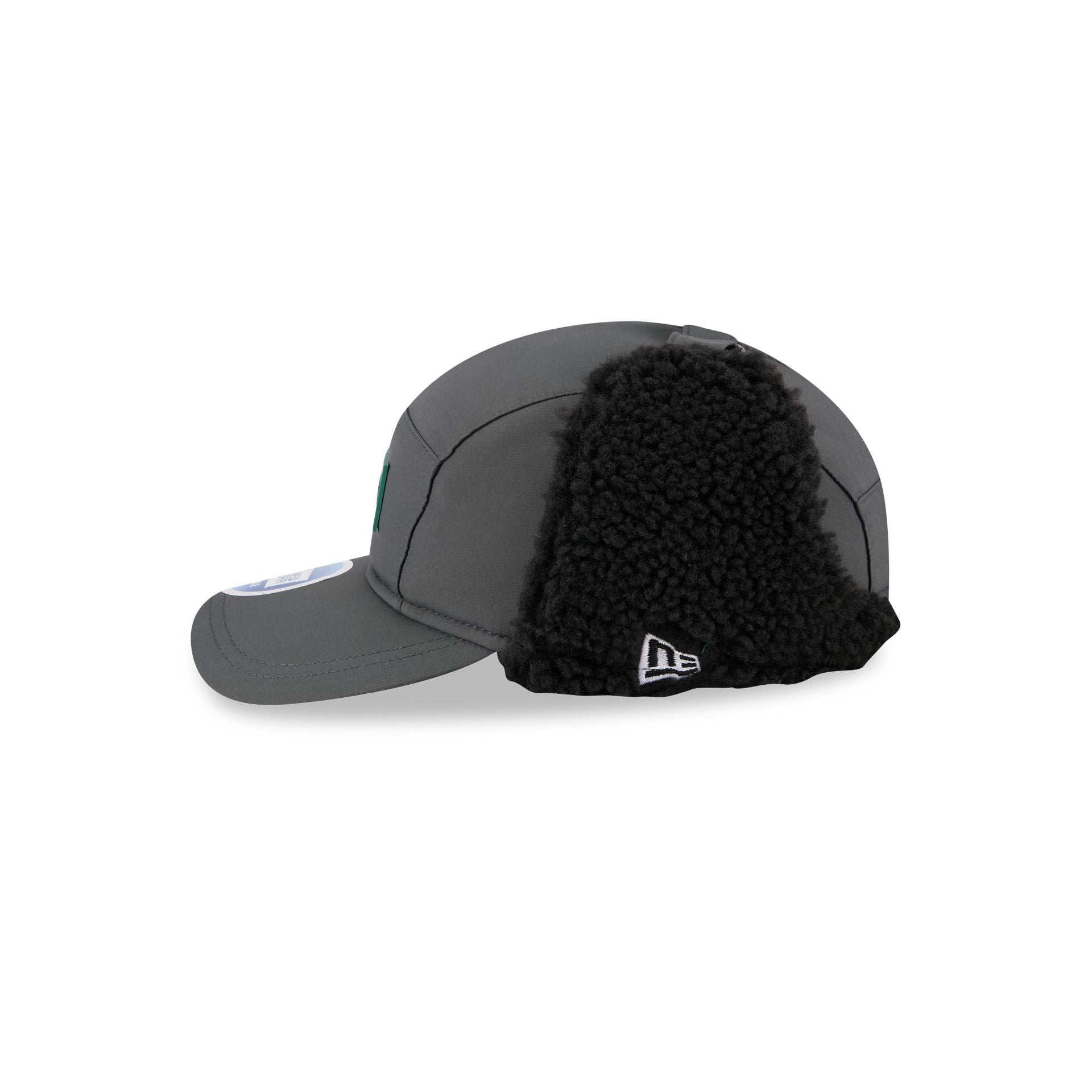 New York Jets 2025 Sideline Cold Weather Steel Clouds Runner Dogear Adjustable Hat