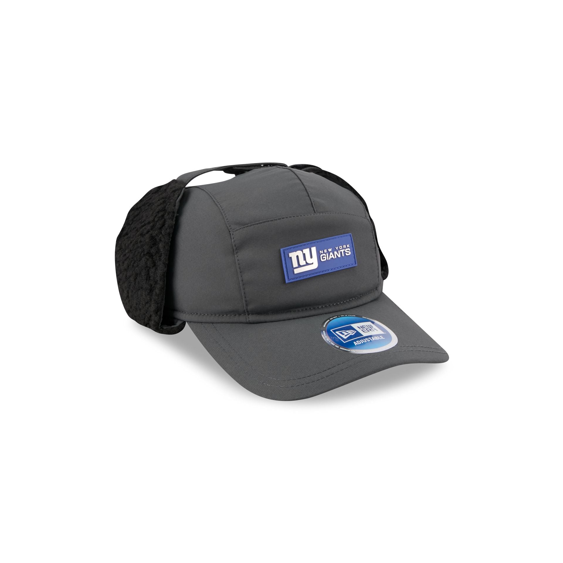 New York Giants 2025 Sideline Cold Weather Steel Clouds Runner Dogear Adjustable Hat