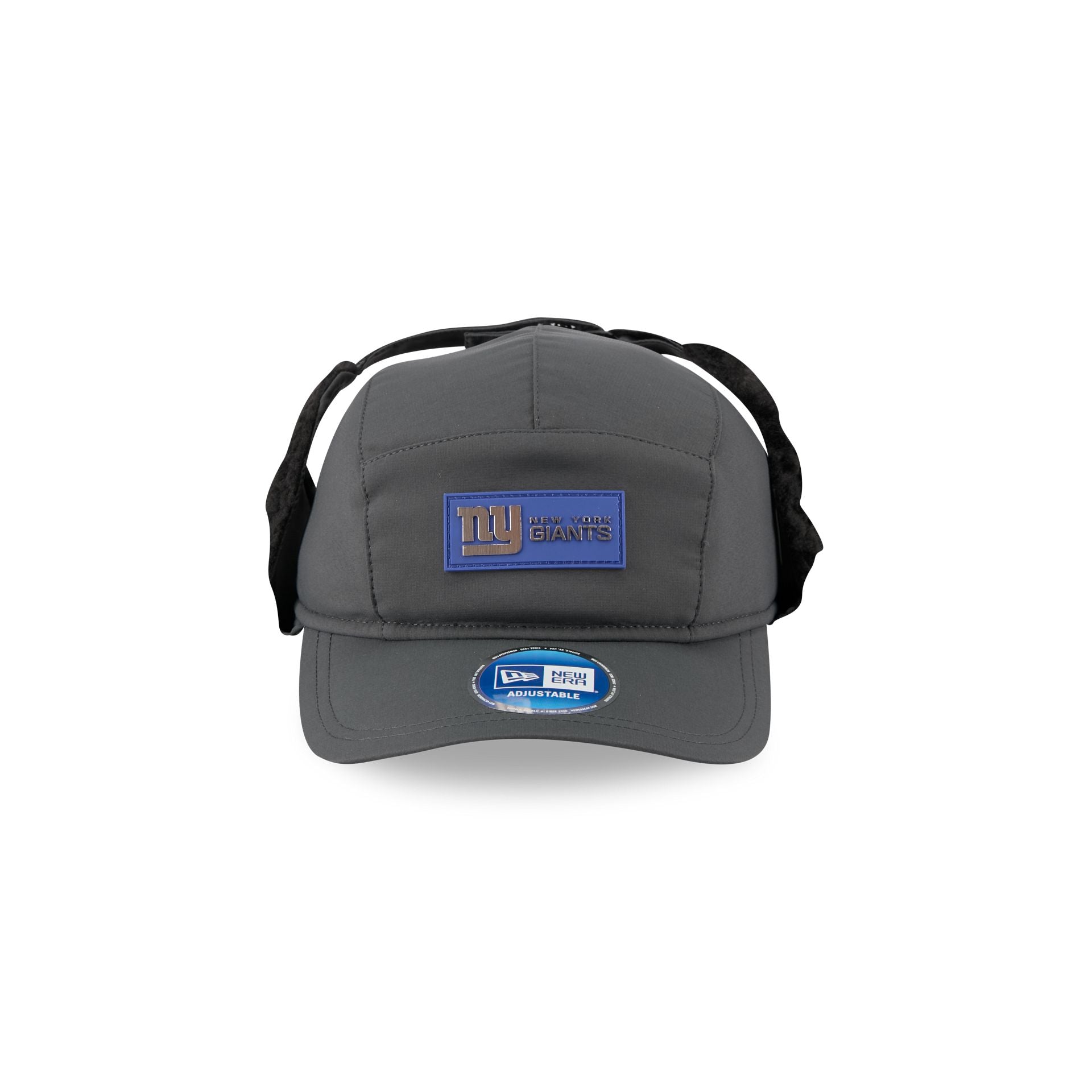 New York Giants 2025 Sideline Cold Weather Steel Clouds Runner Dogear Adjustable Hat