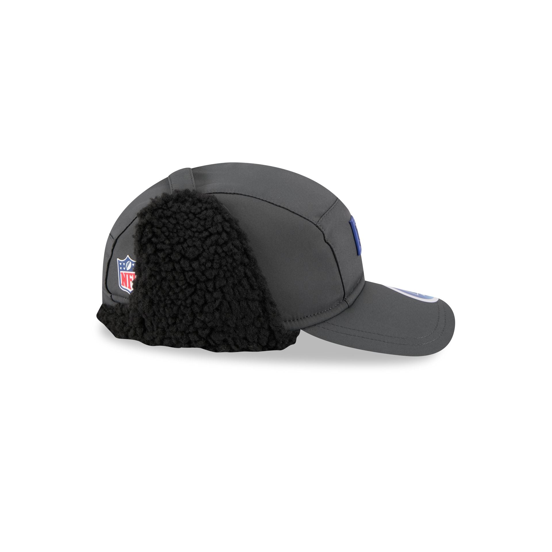 New York Giants 2025 Sideline Cold Weather Steel Clouds Runner Dogear Adjustable Hat