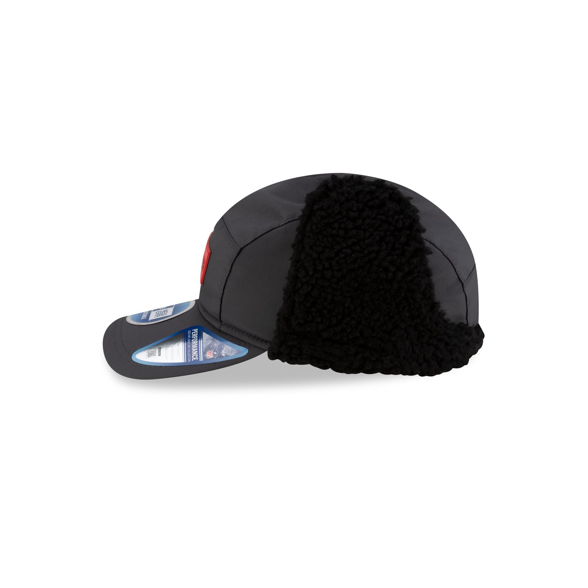 Kansas City Chiefs 2025 Sideline Cold Weather Steel Clouds Runner Dogear Adjustable Hat