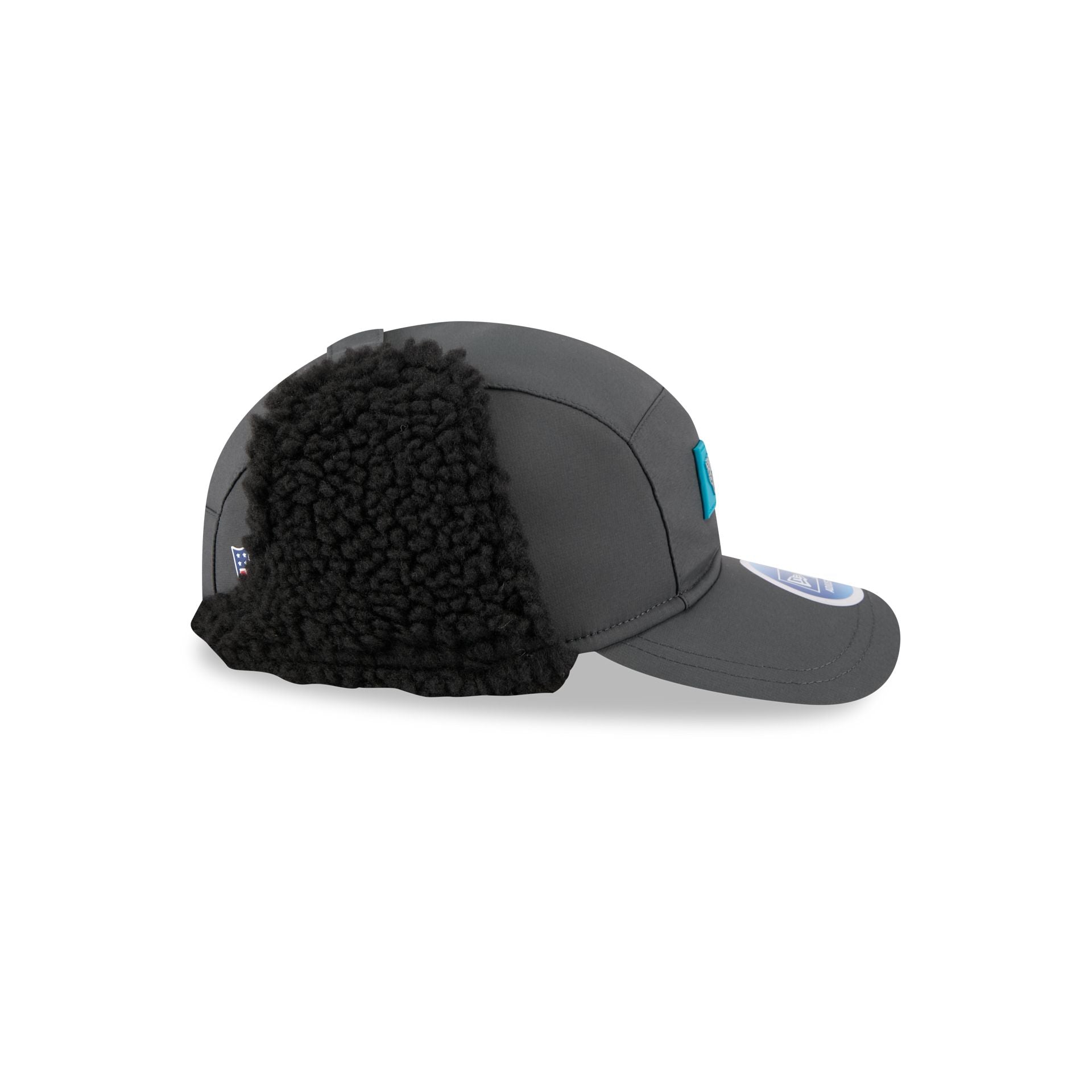 Jacksonville Jaguars 2025 Sideline Cold Weather Steel Clouds Runner Dogear Adjustable Hat