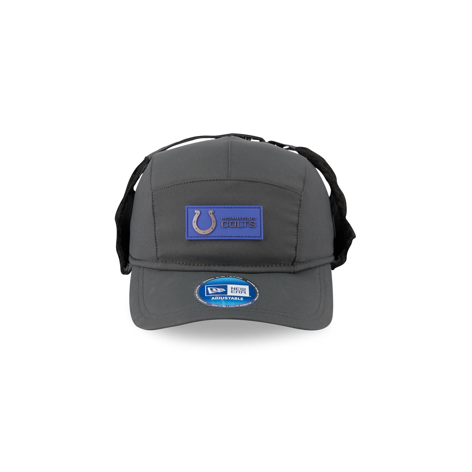 Indianapolis Colts 2025 Sideline Cold Weather Steel Clouds Runner Dogear Adjustable Hat