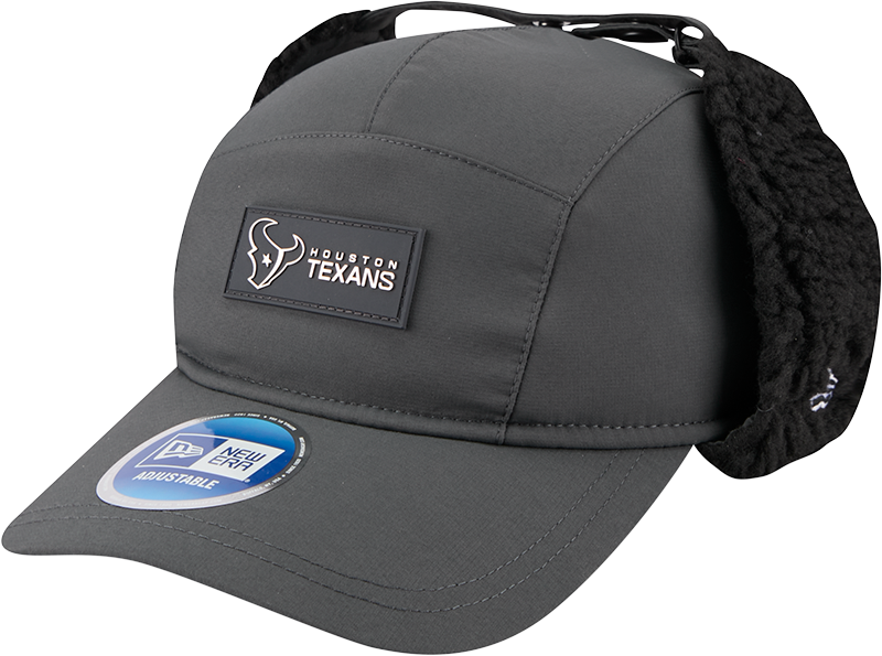 Houston Texans 2025 Sideline Cold Weather Steel Clouds Runner Dogear Adjustable Hat