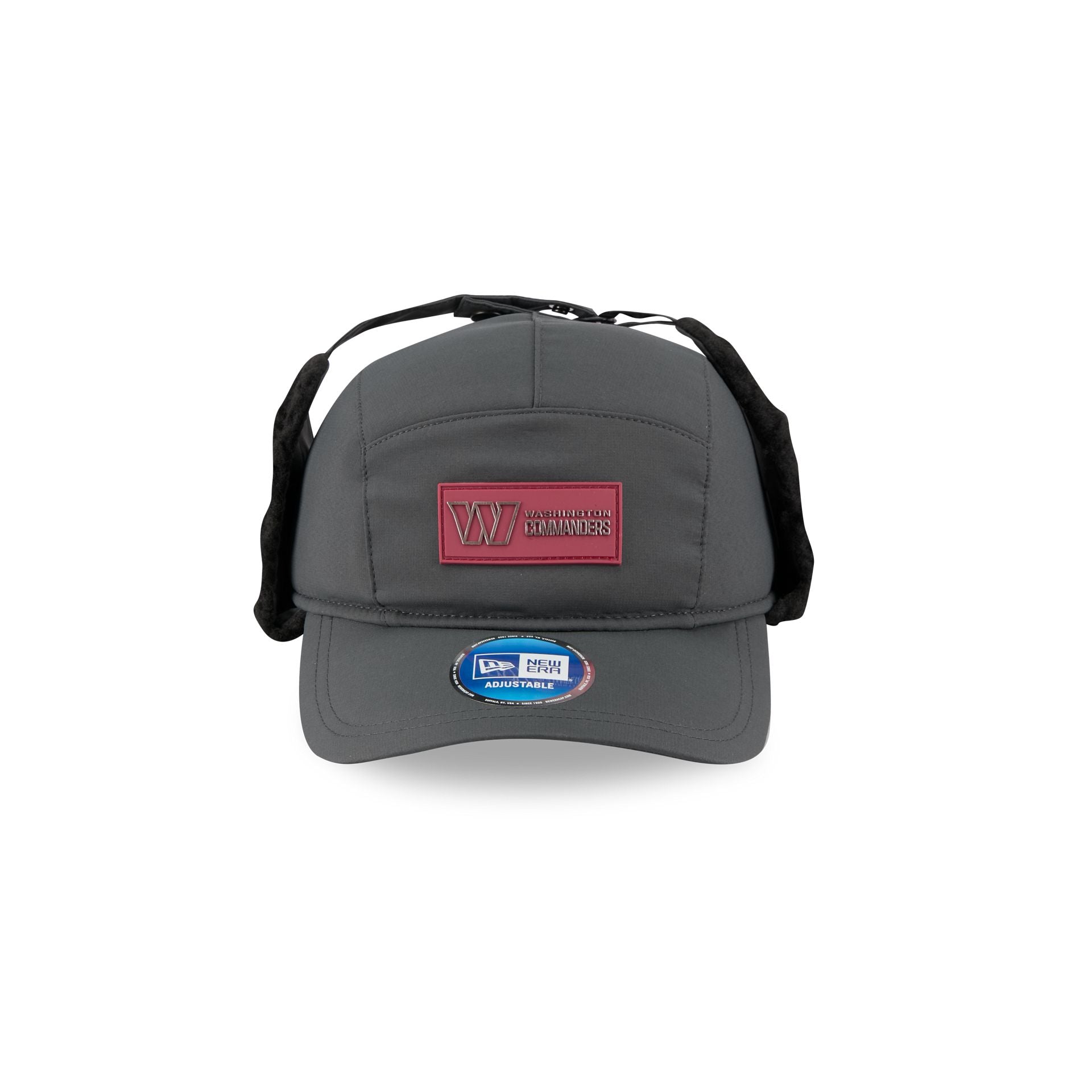 Washington Commanders 2025 Sideline Cold Weather Steel Clouds Runner Dogear Adjustable Hat