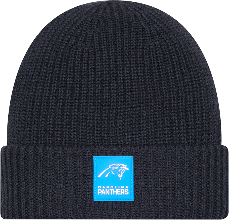 Carolina Panthers 2025 Sideline Cold Weather Steel Clouds Cuff Knit Beanie