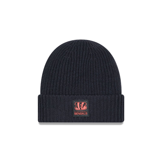 Cincinnati Bengals 2025 Sideline Cold Weather Steel Clouds Cuff Knit Beanie - New Era Cap
