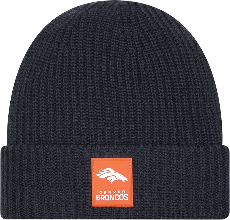 Denver Broncos 2025 Sideline Cold Weather Steel Clouds Cuff Knit Beanie