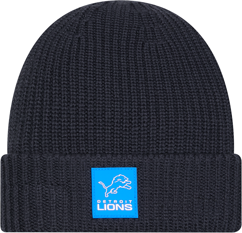 Detroit Lions 2025 Sideline Cold Weather Steel Clouds Cuff Knit Beanie