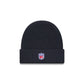 New England Patriots 2025 Sideline Cold Weather Steel Clouds Cuff Knit Beanie
