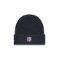 Las Vegas Raiders 2025 Sideline Cold Weather Steel Clouds Cuff Knit Beanie