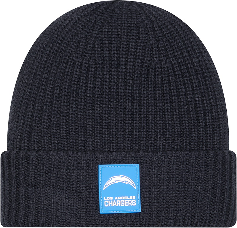 Los Angeles Chargers 2025 Sideline Cold Weather Steel Clouds Cuff Knit Beanie