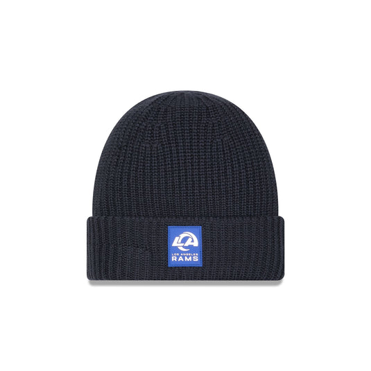 Los Angeles Rams 2025 Sideline Cold Weather Steel Clouds Cuff Knit Beanie - New Era Cap
