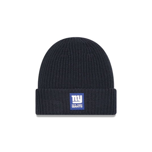 New York Giants 2025 Sideline Cold Weather Steel Clouds Cuff Knit Beanie - New Era Cap