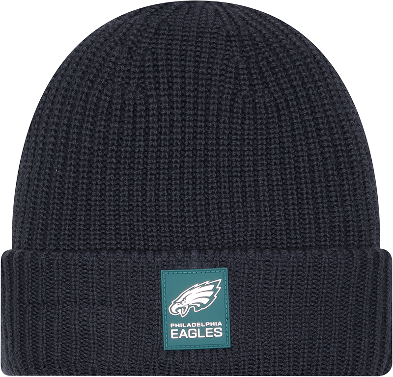Philadelphia Eagles 2025 Sideline Cold Weather Steel Clouds Cuff Knit Beanie