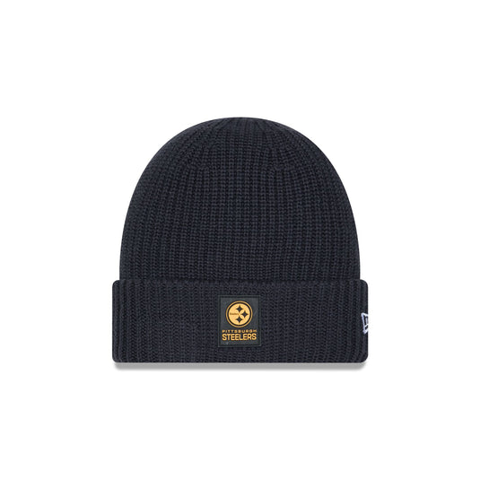 Pittsburgh Steelers 2025 Sideline Cold Weather Steel Clouds Cuff Knit Beanie - New Era Cap