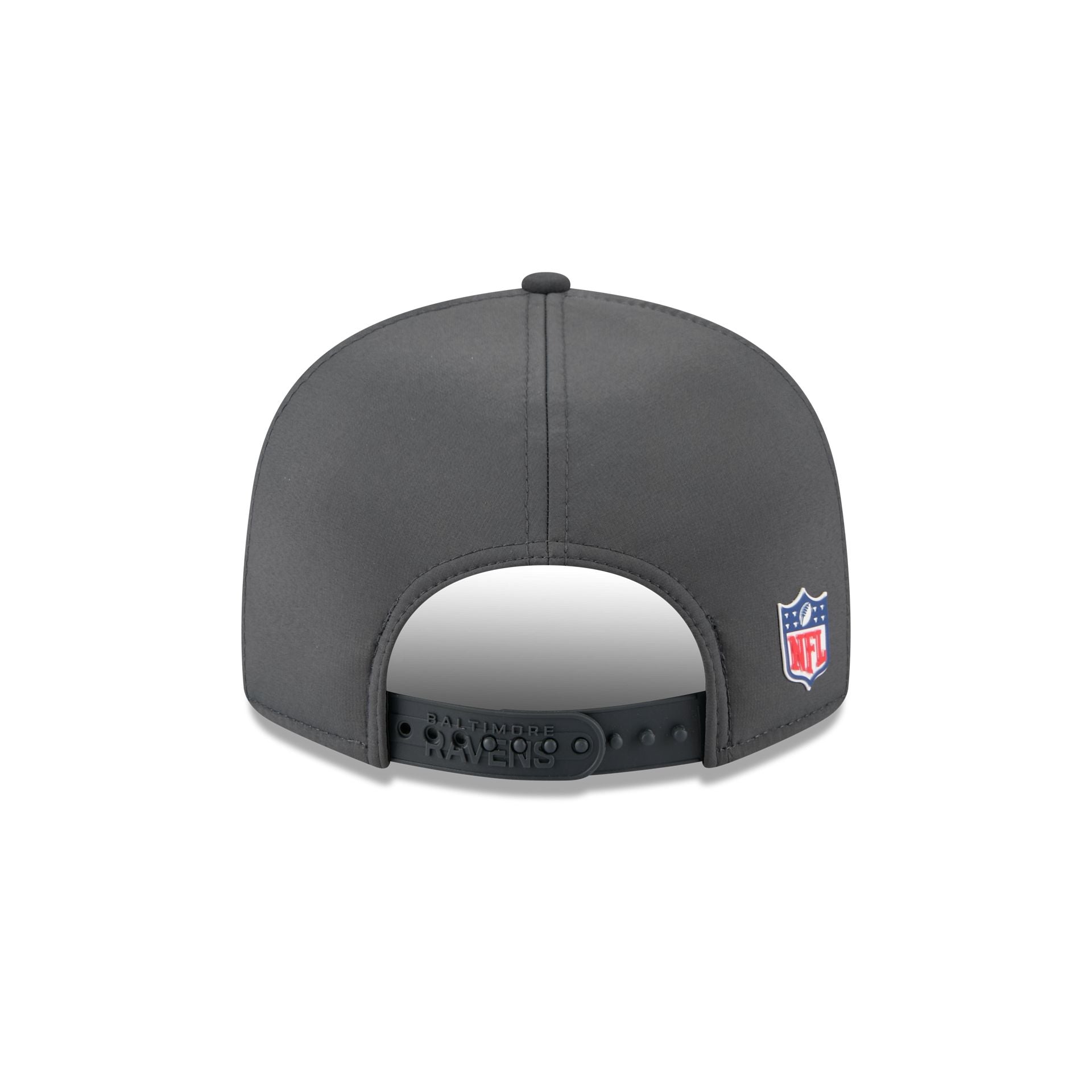 Baltimore Ravens 2025 Sideline Cold Weather Steel Clouds Split Panel 9FIFTY Snapback Hat