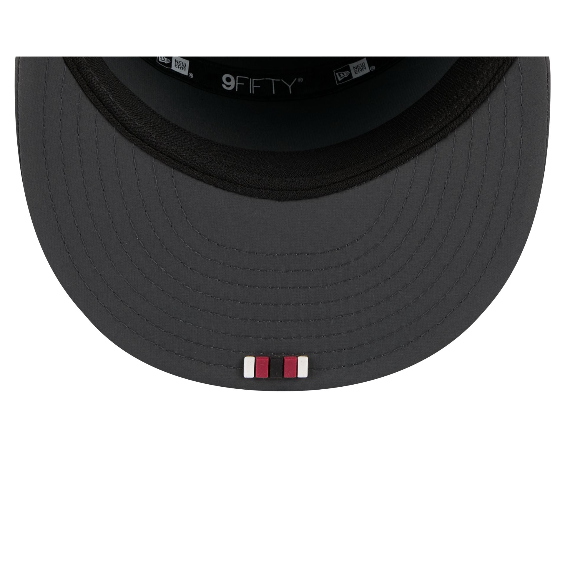 Arizona Cardinals 2025 Sideline Cold Weather Steel Clouds Split Panel 9FIFTY Snapback Hat