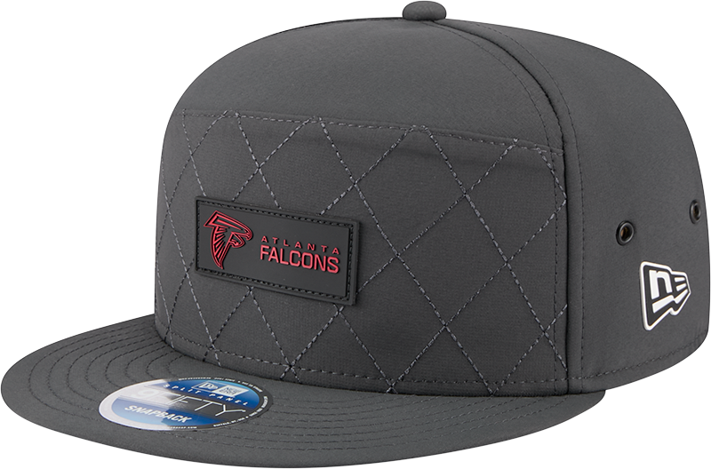 Atlanta Falcons 2025 Sideline Cold Weather Steel Clouds Split Panel 9FIFTY Snapback Hat