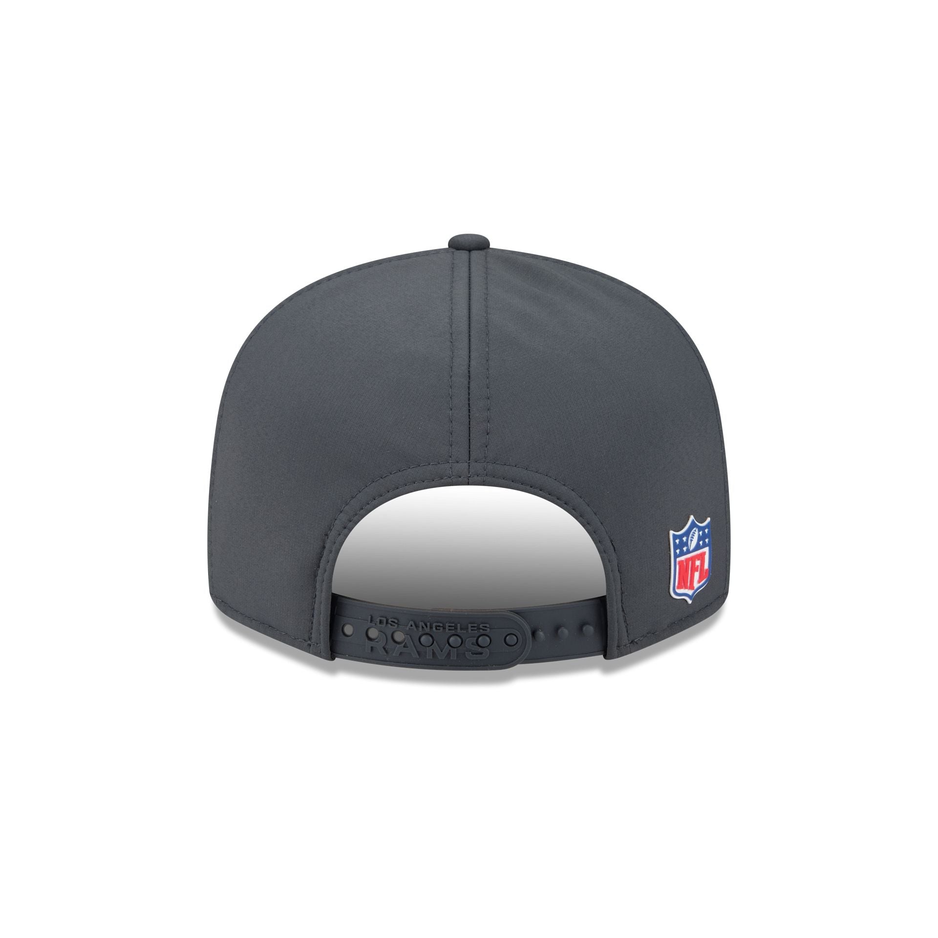 Los Angeles Rams 2025 Sideline Cold Weather Steel Clouds Split Panel 9FIFTY Snapback Hat