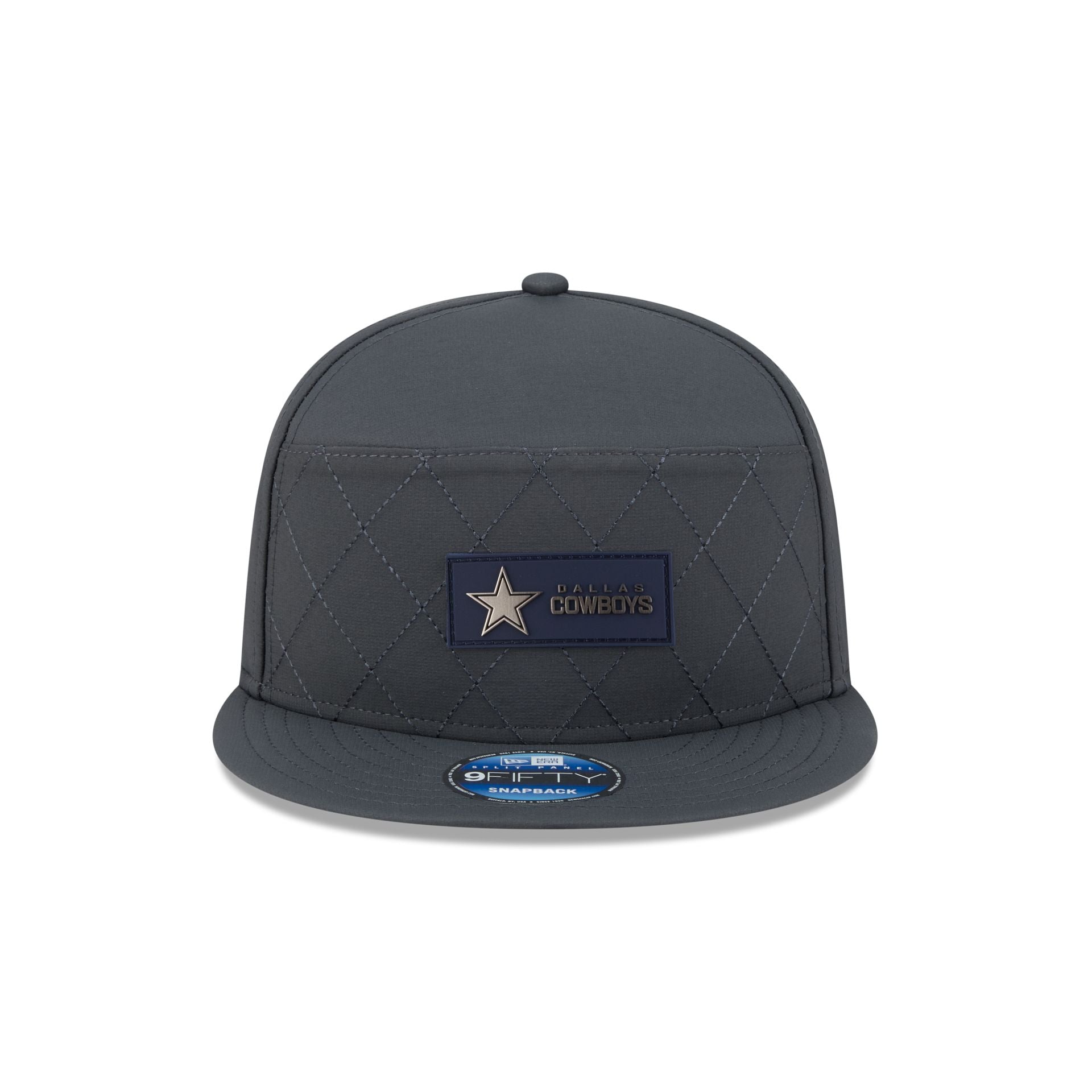 Dallas Cowboys 2025 Sideline Cold Weather Steel Clouds Split Panel 9FIFTY Snapback Hat