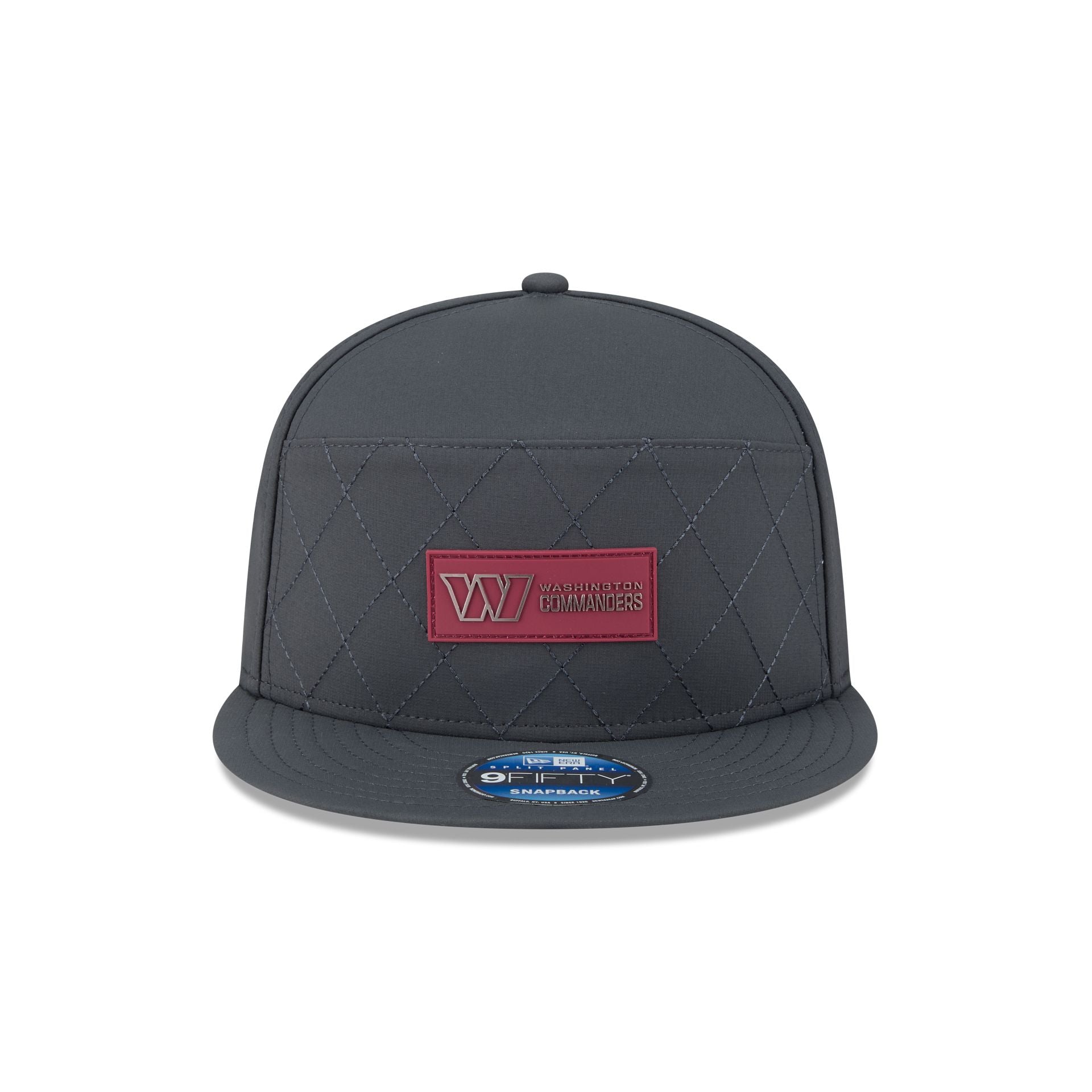 Washington Commanders 2025 Sideline Cold Weather Steel Clouds Split Panel 9FIFTY Snapback Hat