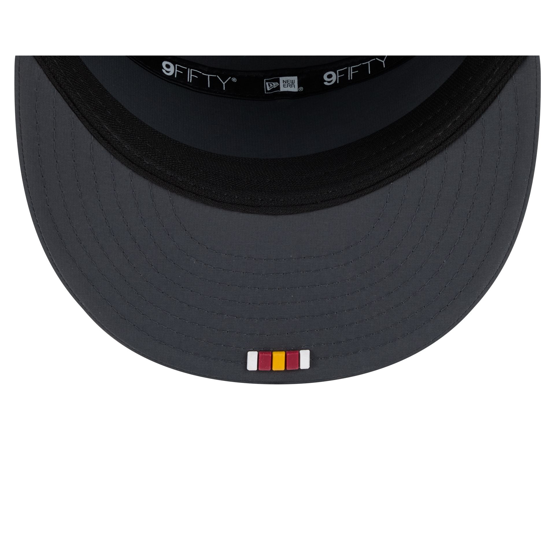 Washington Commanders 2025 Sideline Cold Weather Steel Clouds Split Panel 9FIFTY Snapback Hat