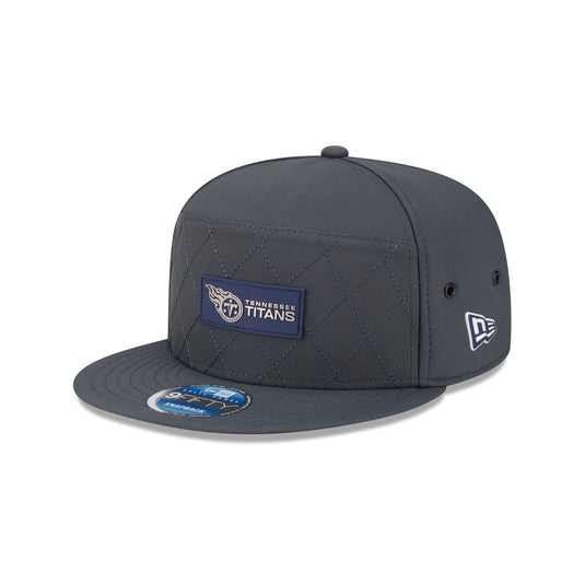Tennessee Titans 2025 Sideline Cold Weather Steel Clouds Split Panel 9FIFTY Snapback Hat - New Era Cap