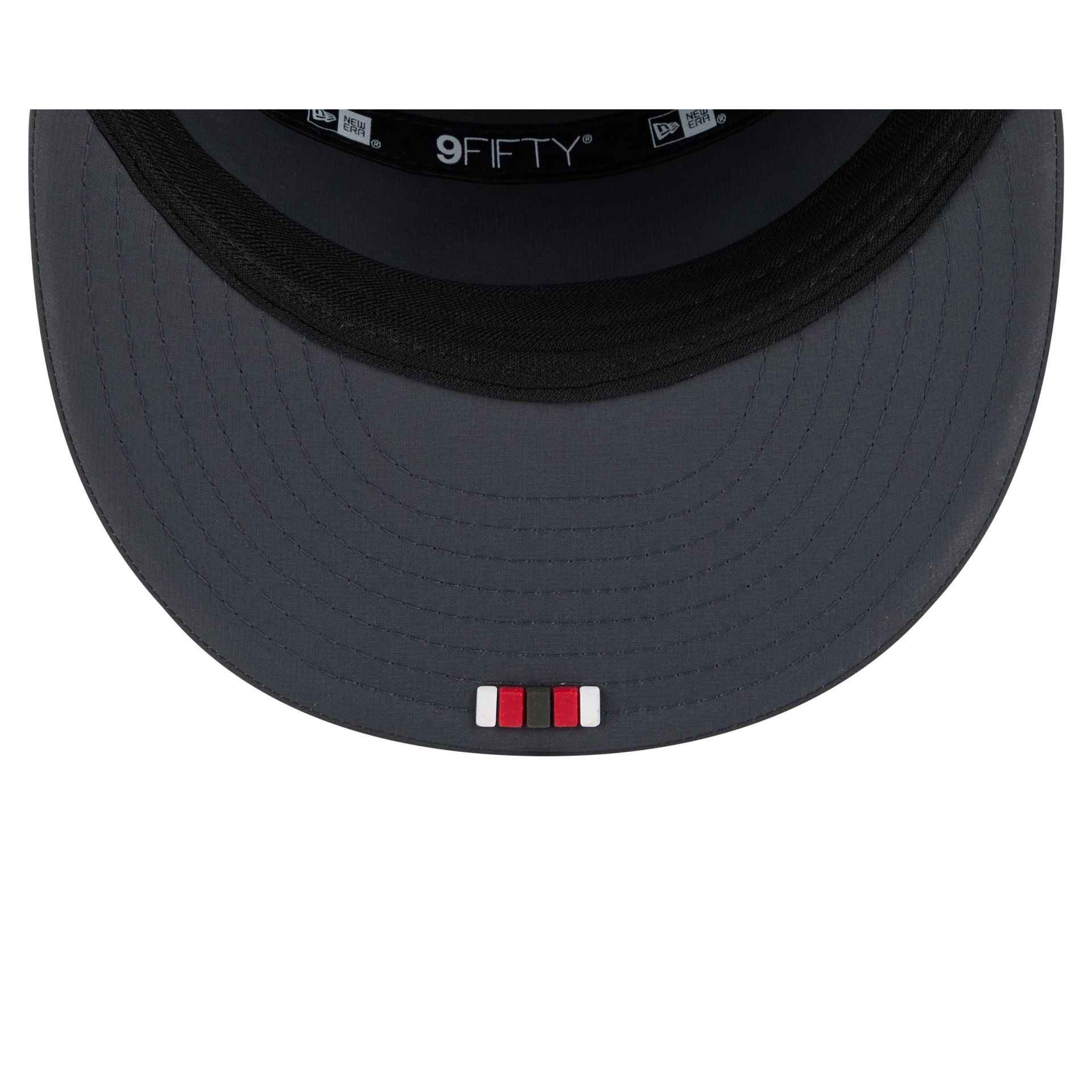 Tampa Bay Buccaneers 2025 Sideline Cold Weather Steel Clouds Split Panel 9FIFTY Snapback Hat