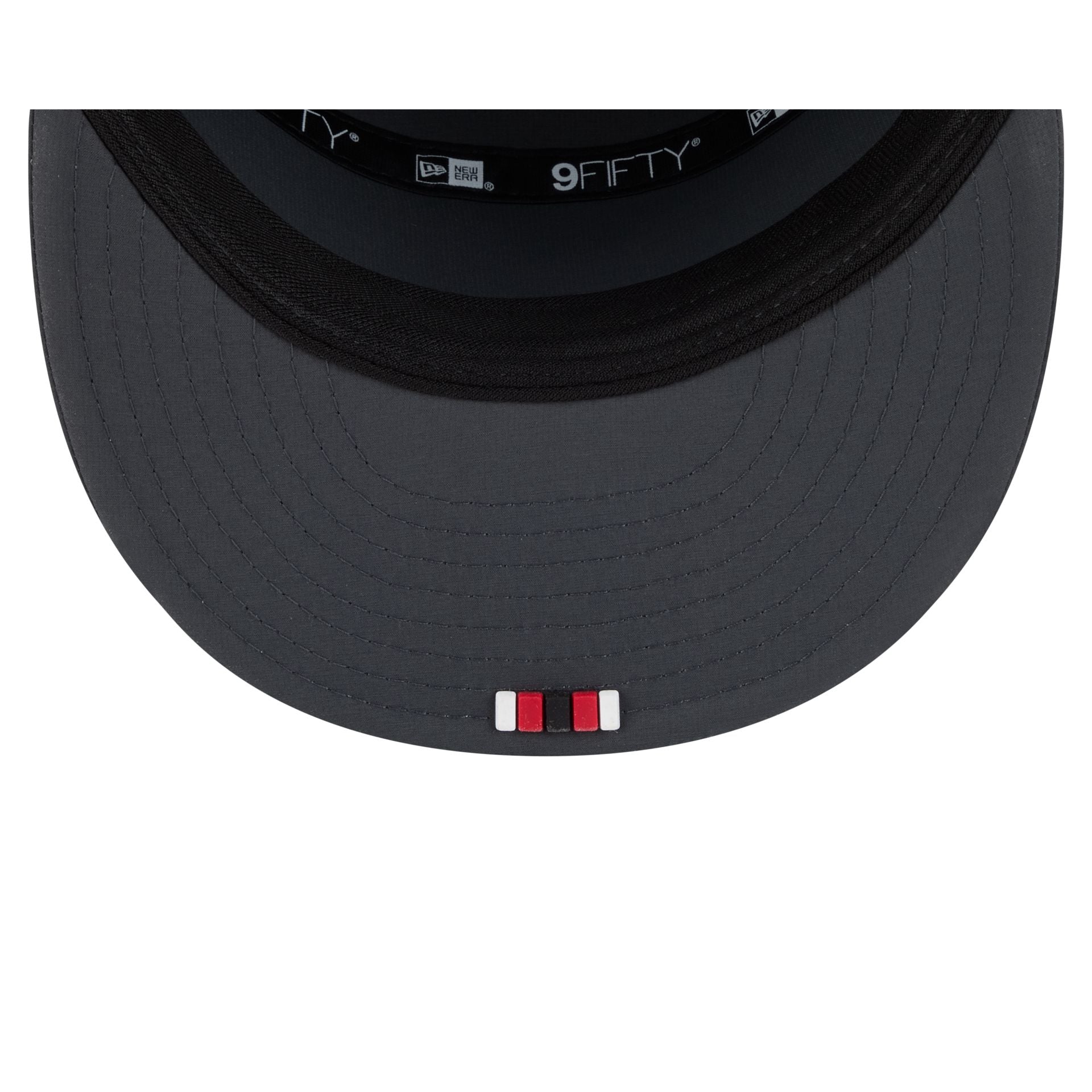 San Francisco 49ers 2025 Sideline Cold Weather Steel Clouds Split Panel 9FIFTY Snapback Hat