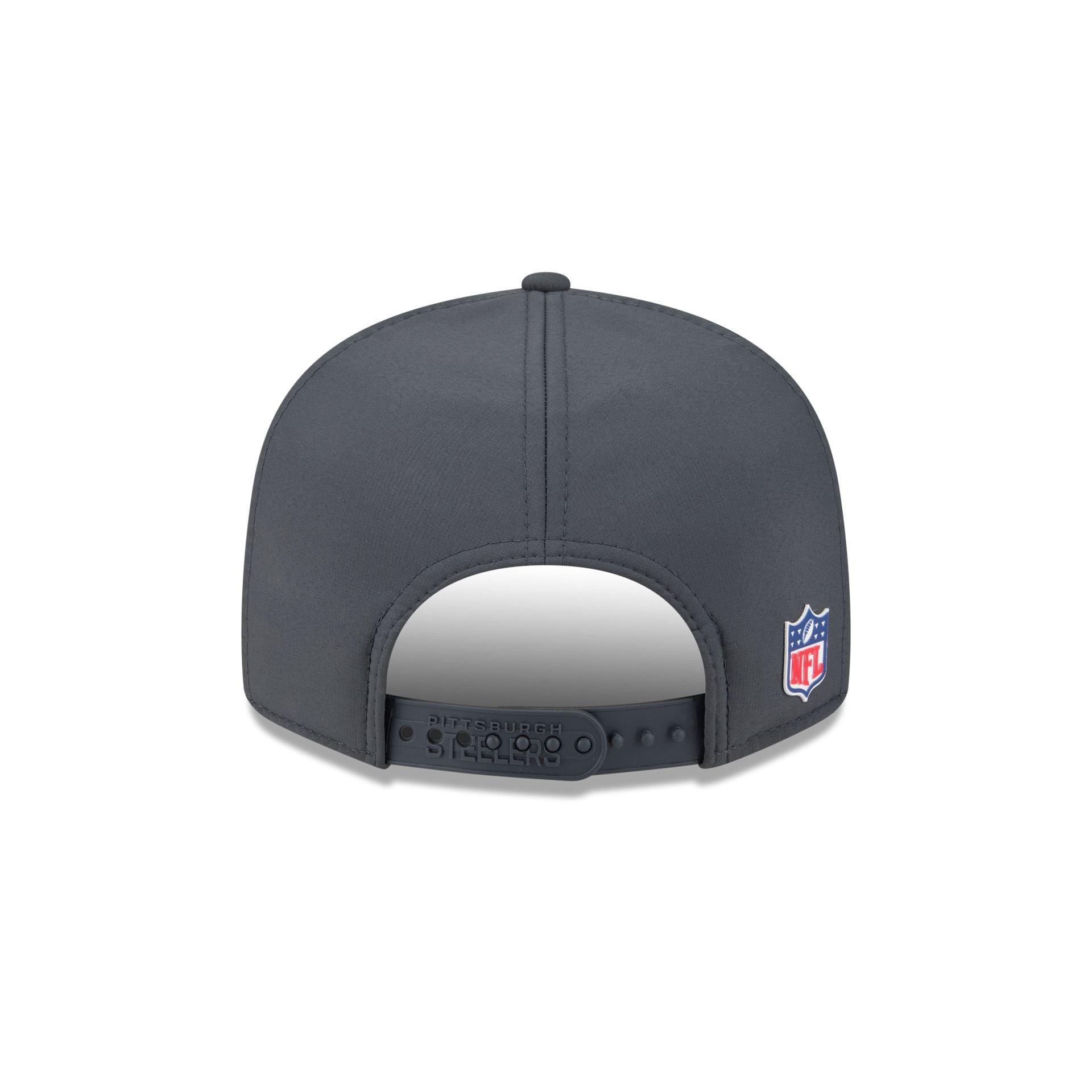 Pittsburgh Steelers 2025 Sideline Cold Weather Steel Clouds Split Panel 9FIFTY Snapback Hat