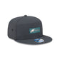 Philadelphia Eagles 2025 Sideline Cold Weather Steel Clouds Split Panel 9FIFTY Snapback Hat