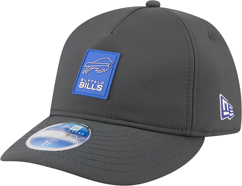 Buffalo Bills 2025 Sideline Cold Weather Steel Clouds Retro Crown 59FIFTY A-Frame Fitted Hat