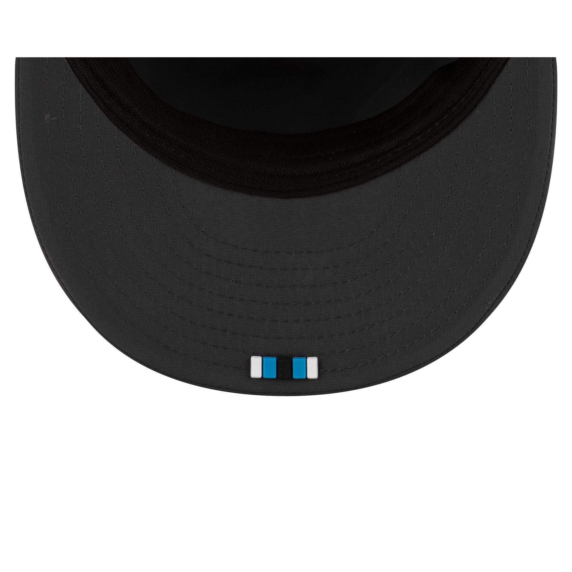 Carolina Panthers 2025 Sideline Cold Weather Steel Clouds Retro Crown 59FIFTY A-Frame Fitted Hat