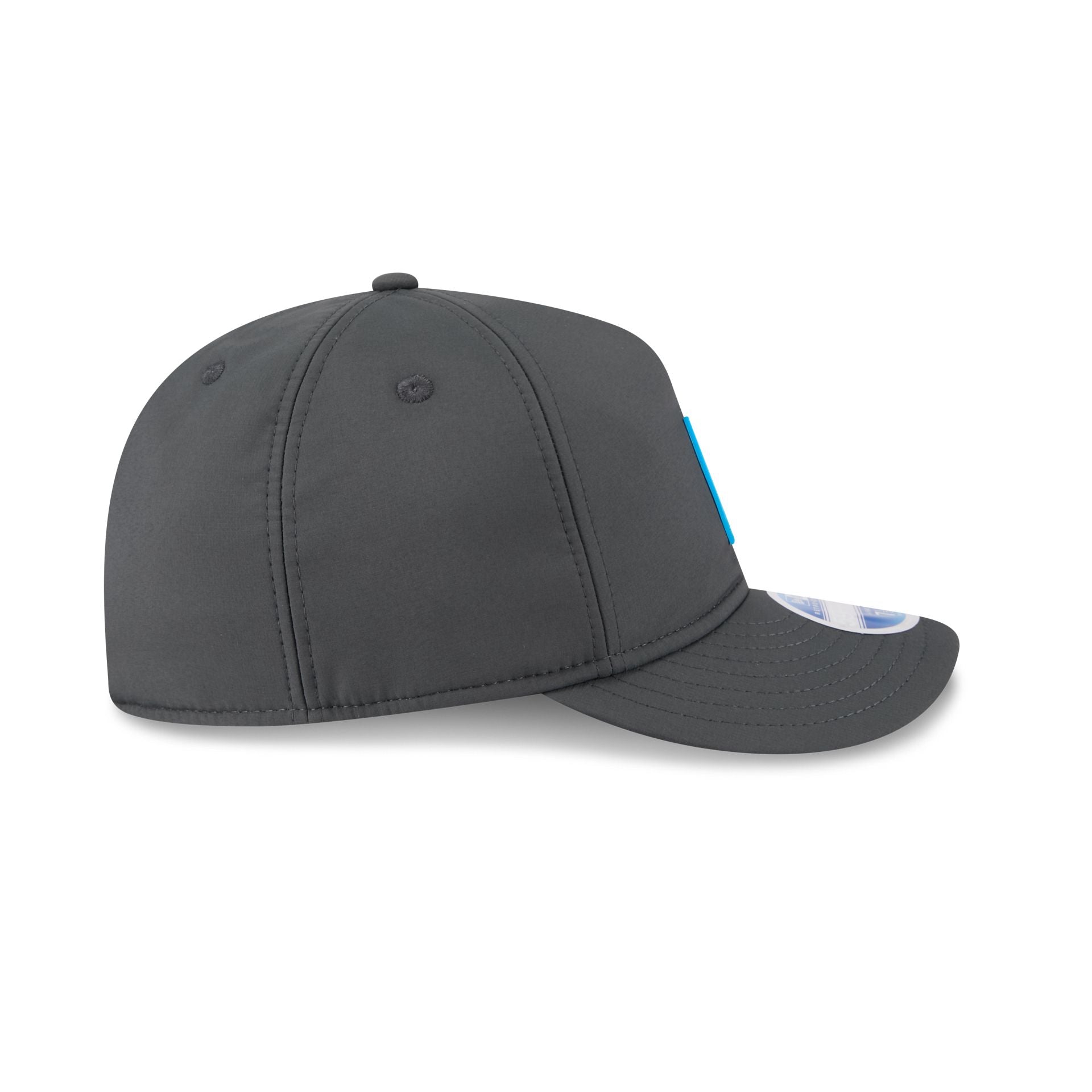 Carolina Panthers 2025 Sideline Cold Weather Steel Clouds Retro Crown 59FIFTY A-Frame Fitted Hat
