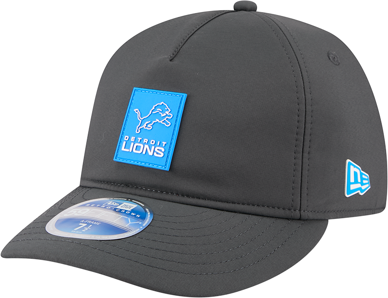 Detroit Lions 2025 Sideline Cold Weather Steel Clouds Retro Crown 59FIFTY A-Frame Fitted Hat