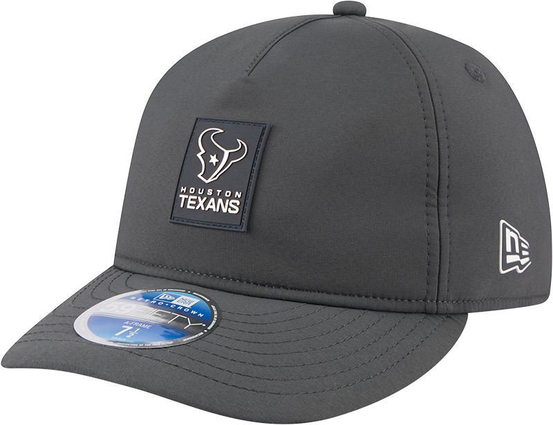 Houston Texans 2025 Sideline Cold Weather Steel Clouds Retro Crown 59FIFTY A-Frame Fitted Hat