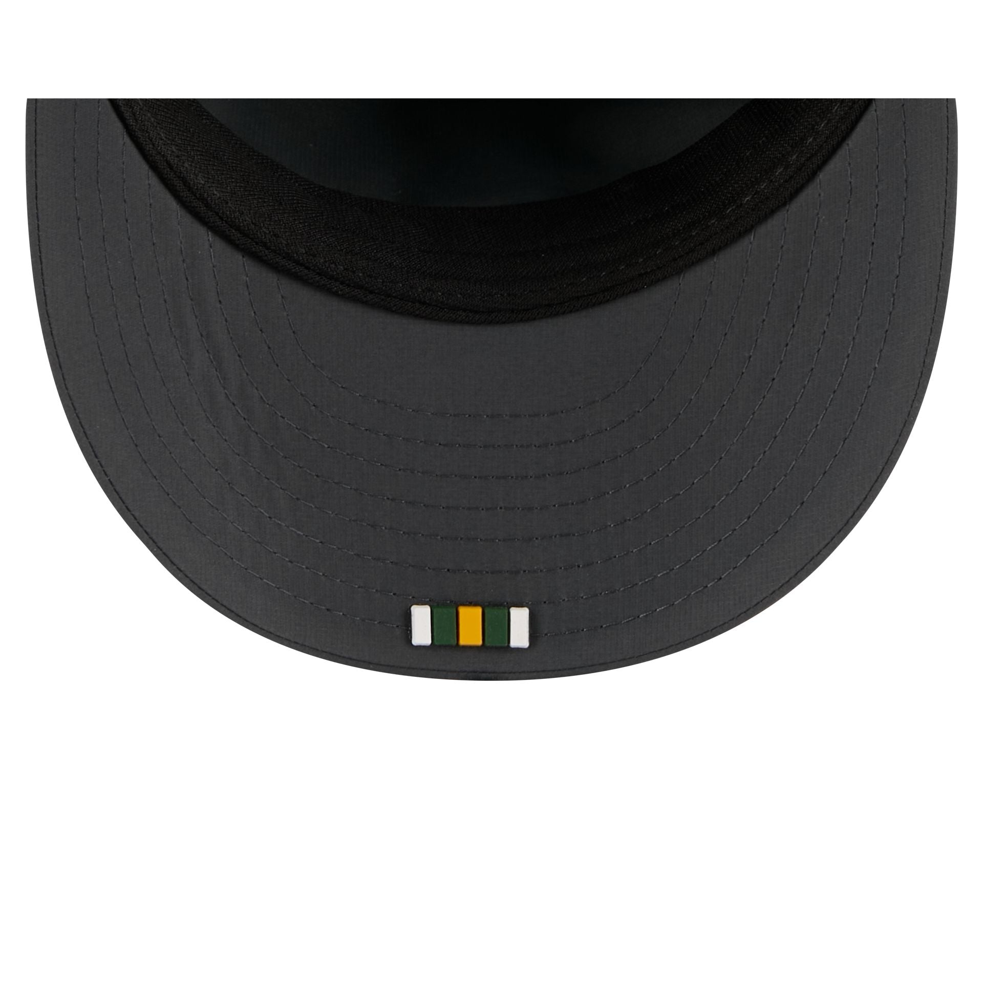 Green Bay Packers 2025 Sideline Cold Weather Steel Clouds Retro Crown 59FIFTY A-Frame Fitted Hat