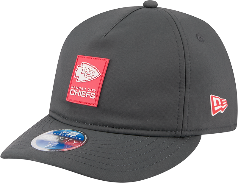 Kansas City Chiefs 2025 Sideline Cold Weather Steel Clouds Retro Crown 59FIFTY A-Frame Fitted Hat