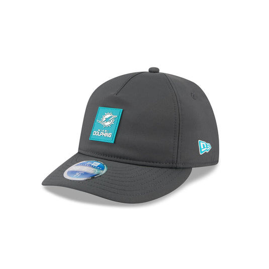 Miami Dolphins 2025 Sideline Cold Weather Steel Clouds Retro Crown 59FIFTY A-Frame Fitted Hat - New Era Cap