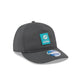 Miami Dolphins 2025 Sideline Cold Weather Steel Clouds Retro Crown 59FIFTY A-Frame Fitted Hat