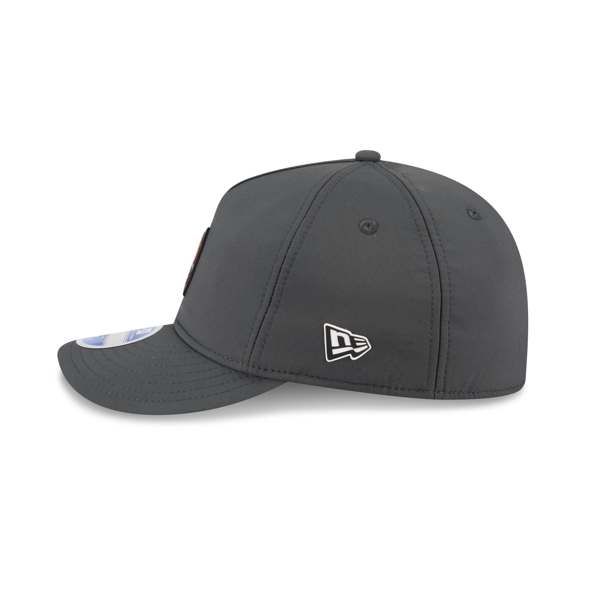 Miami Dolphins 2025 Sideline Cold Weather Steel Clouds Retro Crown 59FIFTY A-Frame Fitted Hat