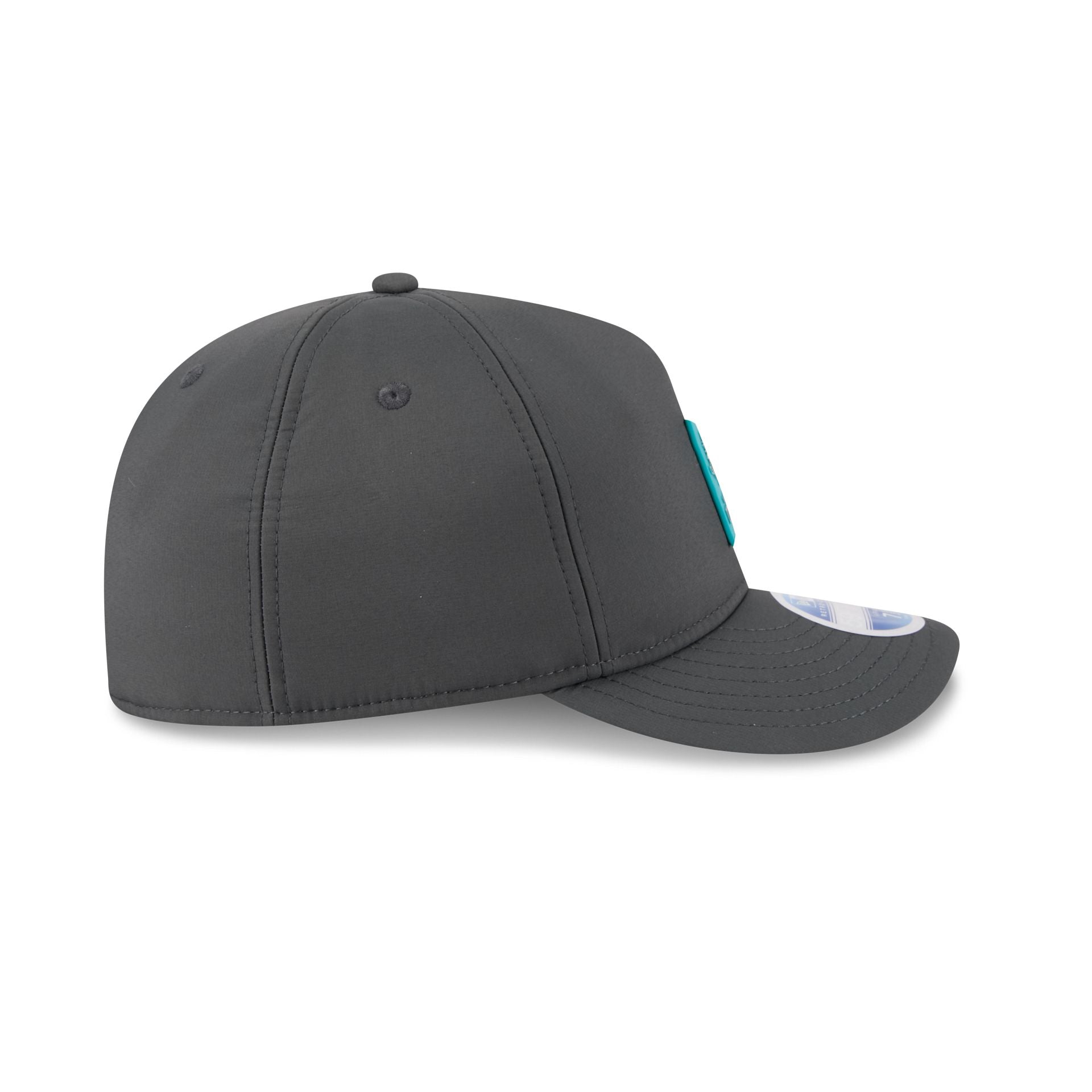 Miami Dolphins 2025 Sideline Cold Weather Steel Clouds Retro Crown 59FIFTY A-Frame Fitted Hat