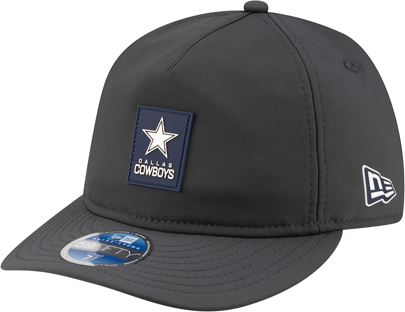 Dallas Cowboys 2025 Sideline Cold Weather Steel Clouds Retro Crown 59FIFTY A-Frame Fitted Hat